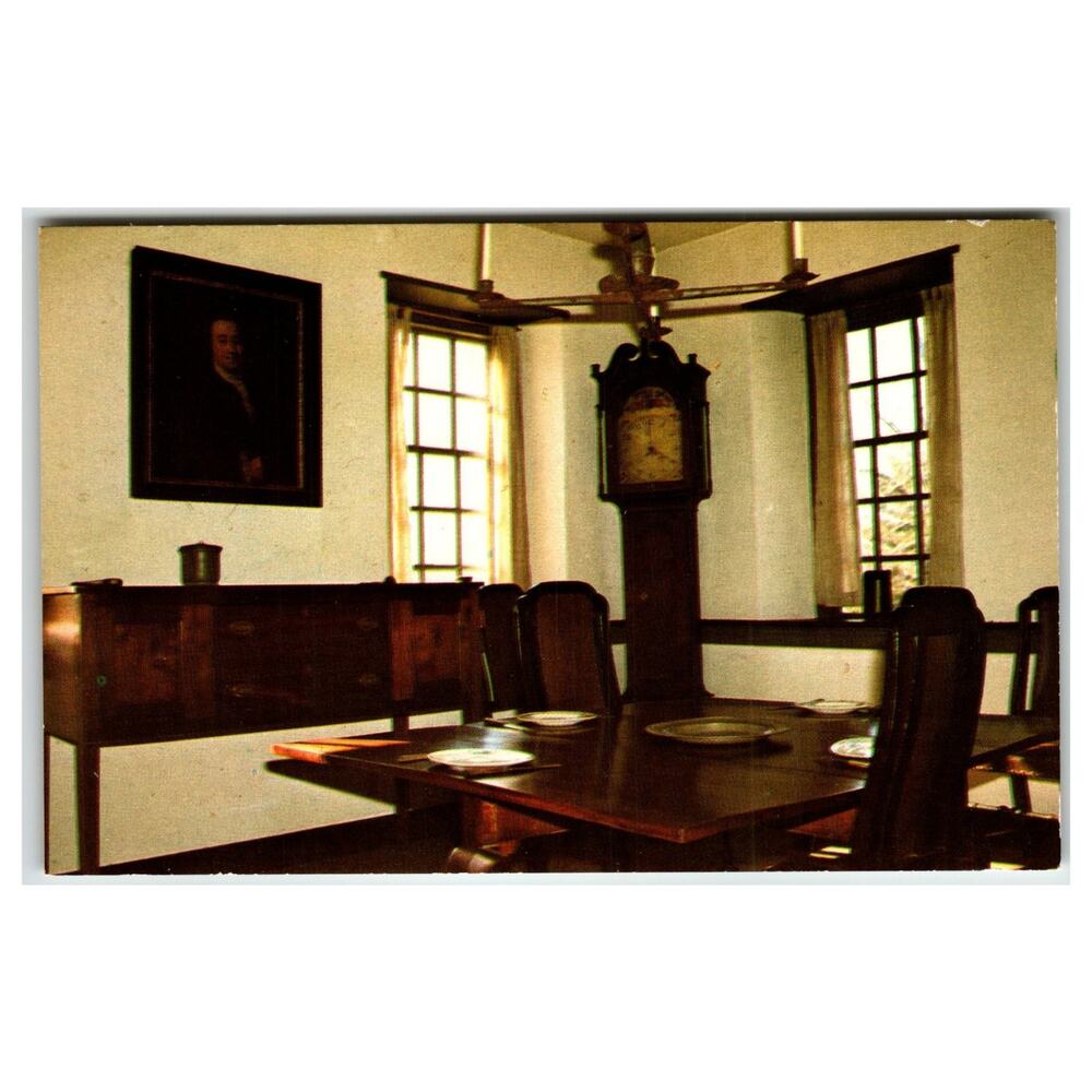 Brandywine Battlefield Park Washington's Headquarters Dining Room Postcard